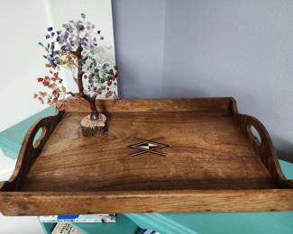 wood serving tray