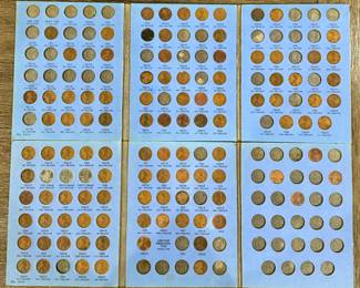 Collection of Wheat Pennies