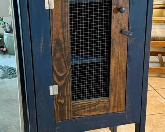 Vintage Wood Screened Cabinet/ Pie Safe