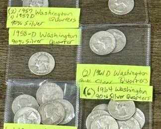 Silver Washington Quarters