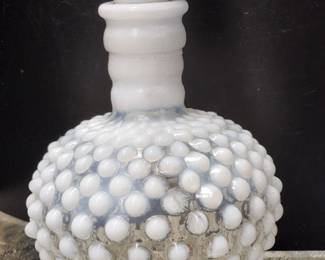 Lots of knotted milk glass - vey pretty