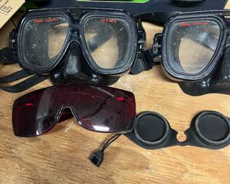 Scuba goggles etc 