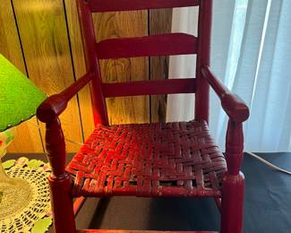Early little red chair 