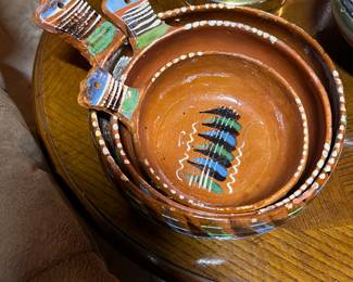 Clay pottery bowls 
