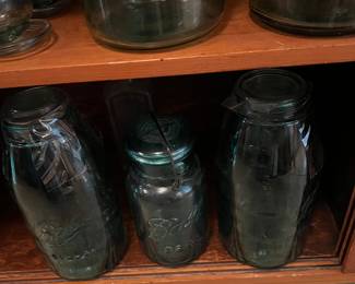Old canning jars 