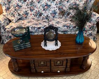 1970’sFloral sofa 
Coffee Table 