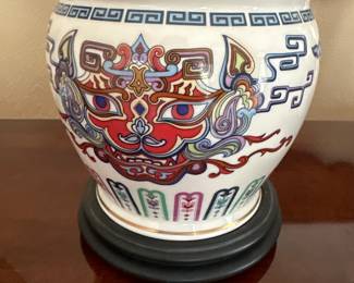 Chinese Chien Ying May The Courage of the Terrestrial Tiger Bowl Franklin Mint.