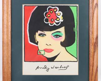 Andy Warhol screen print in the manner of - art