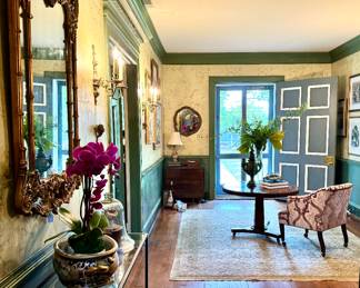 Console tables, orchid pots, cache pots, lamps, footbath