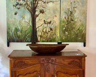 3 panel screen by Mary Hood of New Hope PA