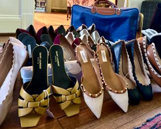Unbelievable collection of super lux shoes - most have never been worn. 6.5 to 8 - mostly size 7