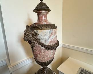 Louis XVI Style - French - Marble with Bronze mounts - circa late 19th century. This stunner weighs about 65 lbs. ask for appraisal information