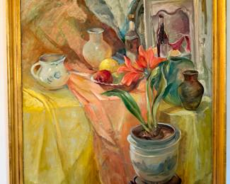 Eloise Atkinson original oil on canvas - RVA artist - this piece is huge and really pretty in person