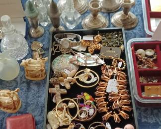 Vintage Jewelry. Sterling Candlesticks