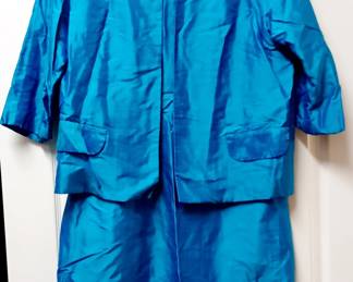 Vintage Shantung Shift Dress and Matching Coat