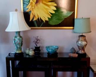 Vintage Asian Lamps. Vintage Drexel