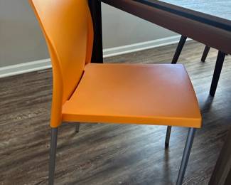 Calligaris Stream table and Claire chairs