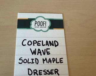 Copeland Wave Solid Maple Dresser
