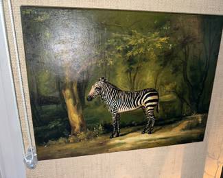 Oil Painting Zebra