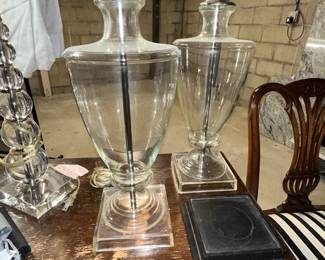 clear glass lamps