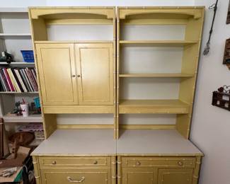 Pre-Sale Available: Thomasville Faux Bamboo (2) Chests & (2) Hutch