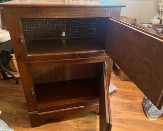 Refurbished/Repurposed Antique Icebox: Now a Storage Cabinet