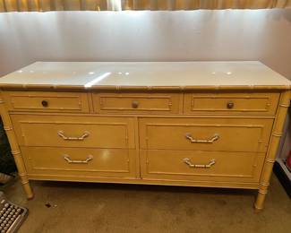 Pre-Sale Available: Thomasville Faux Bamboo (7) Drawer Dresser
