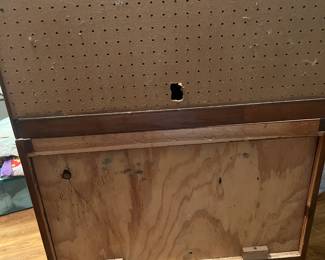 Refurbished/Repurposed Antique Icebox: Now a Storage Cabinet