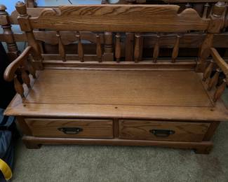 Link-Taylor Countryside: Solid Wood Bunk Beds with (2) Drawer Hutch