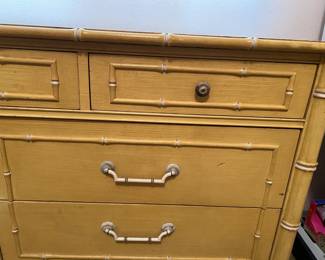 Pre-Sale Available: Thomasville Faux Bamboo (7) Drawer Dresser