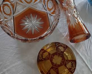 Crystal cut to clear pieces 