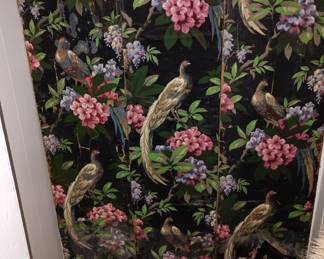Peacock screen panels , 3, separate 