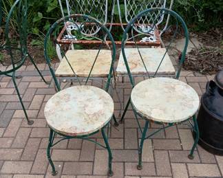 Seat covers were found and are with the chairs