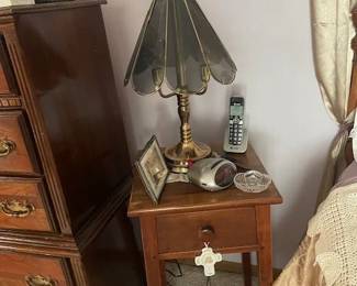 Side table and lamp