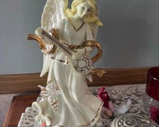 Porcelain Angel Music Box