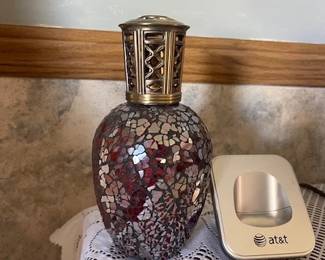 Kirklands Decorative Ceramic Glass Oil Burner