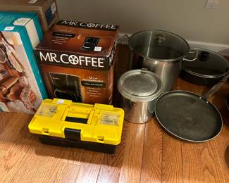 Coffee Makers and Pots and Pans