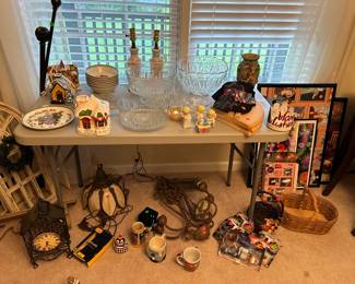Cut Glass and Holiday decor, among other items