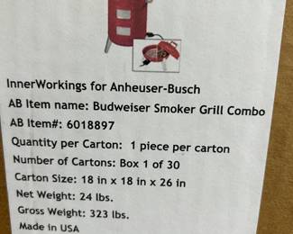 Anheuser-Busch Smoker/Grill Combo