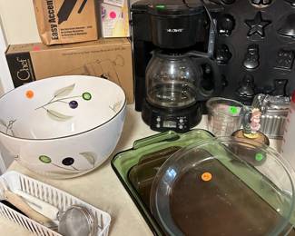 Coffee Pots and Serving Bowls