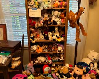 Stuffed Animals stacked to the ceiling