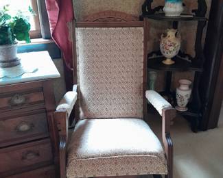Upholstered rocker