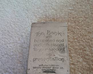 Pocket bank from State Bank in South Haven