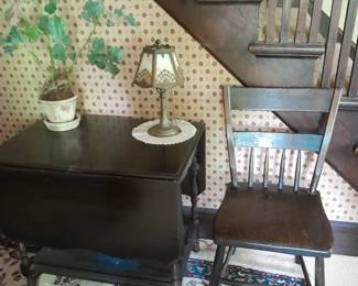 Hall table with chair