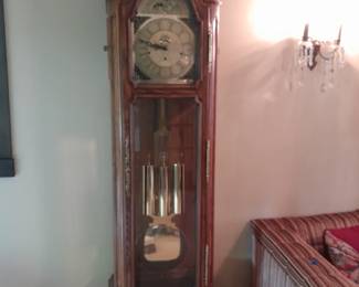 Grandfather clock that used to be in the lobby of Citizens Bank
