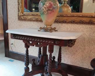 Marble topped table