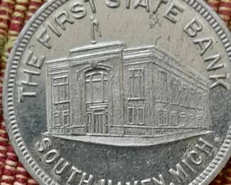 Several coins from State Bank in South Haven