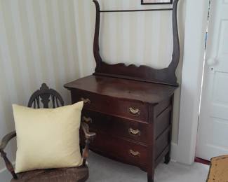 Dresser with child's rocker