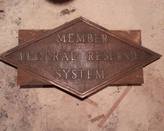 Plaque from Citizen's Trust and Savings Bank