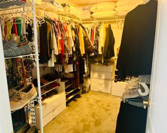Women's Clothes, Handbags, Scarves, and Belts.  Sizes Small to Medium.  